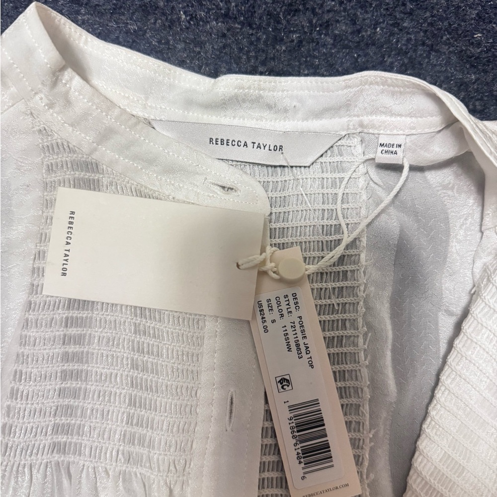 Women Rebecca Taylor White Blouse size S